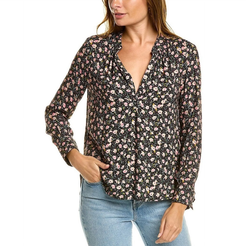 NWT! ZADIG & VOLTAIRE Tink Anemone Blouse Top XS